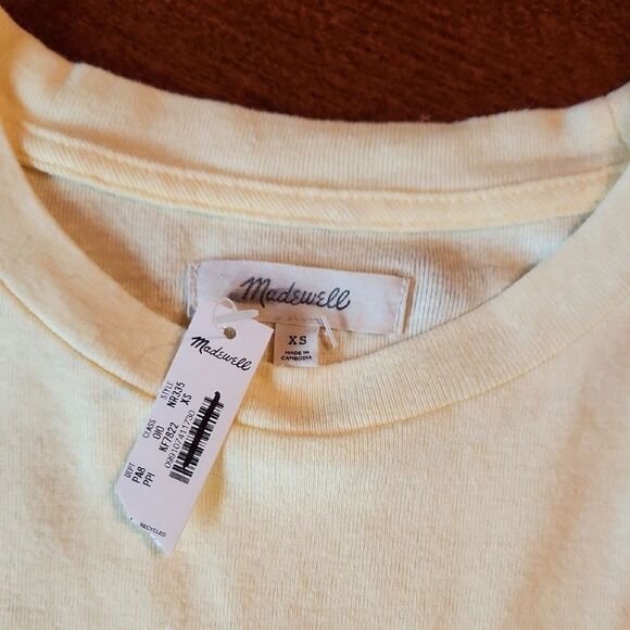 Madewell Day in the Sun Graphic Short Sleeve Lightweight Cotton Tee, XS, Yellow - Picture 6 of 9